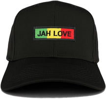 Jah Love Green Yellow Red Embroidered Iron on Patch Adjustable Baseball Cap