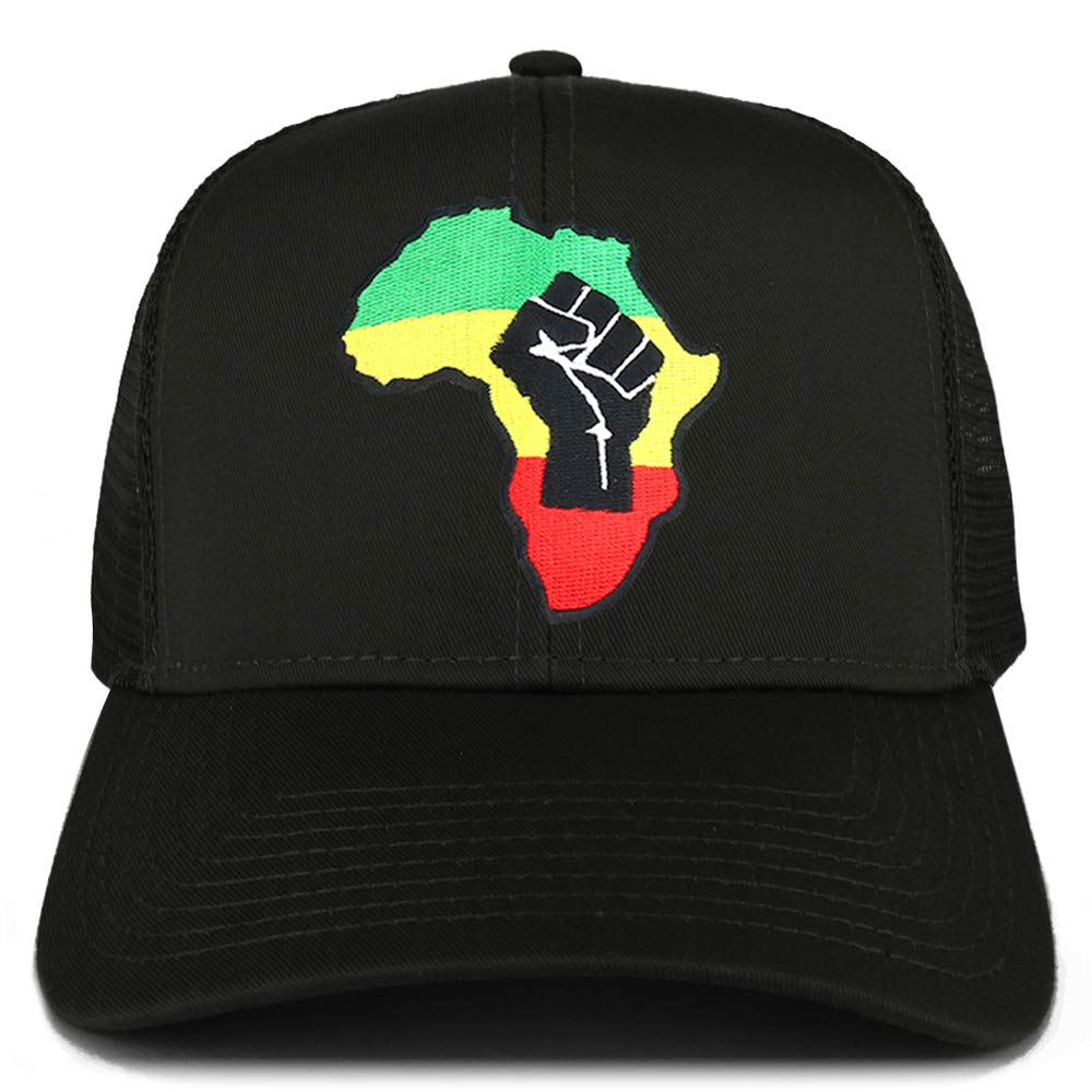 Armycrew RGY Fist Africa Map Patch Structured Trucker Mesh Cap
