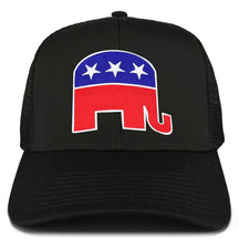 Armycrew Republican Elephant Patch Structured Trucker Mesh Cap