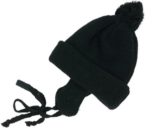 Armycrew Infant to Toddler Winter Cuff Folded Beanie with Pom and Earflaps