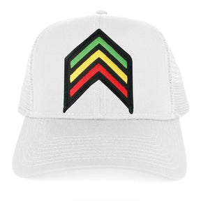 Rasta Sergeant RGY Arrow Embroidered Iron on Patch Adjustable Trucker Cap