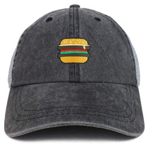 Armycrew Burger Patch Washed Pigment Dyed Soft Trucker Baseball Cap