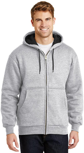 Armycrew Men's Heavyweight Full Zip Hoodie with Thermal Lining
