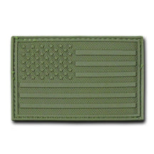 American USA Flag Extremely Durable 3D Rubber Patch with Hook Backing