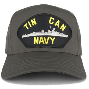Armycrew XXL Oversize Tin Can Navy Submarine Large Patch Baseball Cap