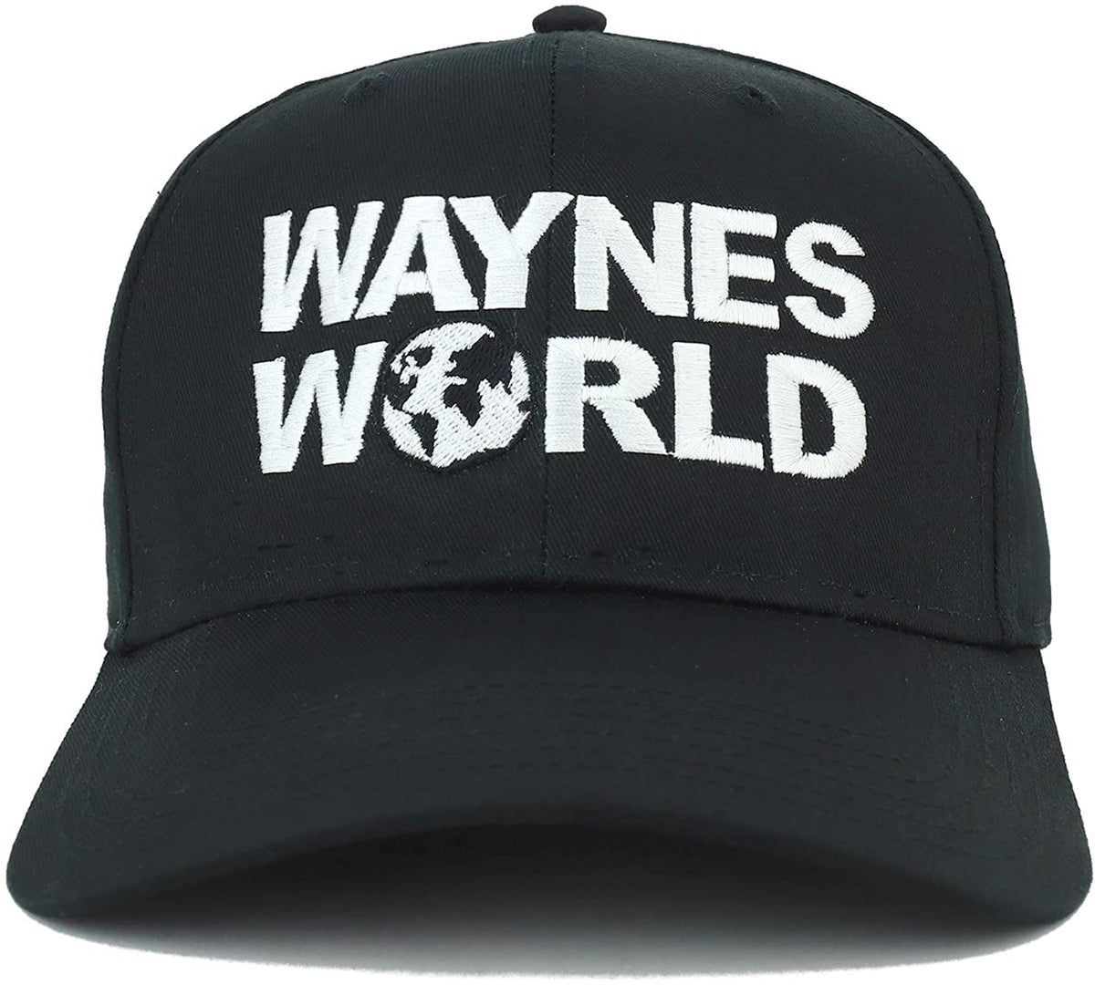 Armycrew XXL Oversize Wayne's World Embroidered Plain Baseball Cap