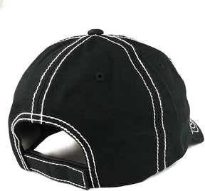 Armycrew Plain Contrast Stitch Low Profile Washed Cotton Baseball Hat