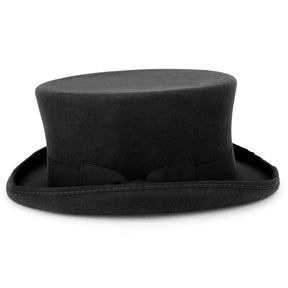 Armycrew Men's 100% Wool Felt Classic Genuine Top Hat with Grosgrain Band