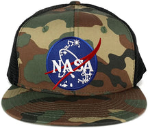 NASA Insignia Space Emblem Embroidered Iron on Patch Snapback Trucker Mesh Cap - BNB