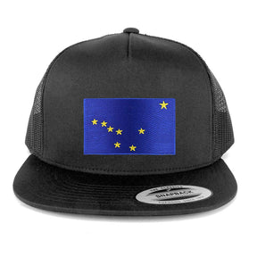 Armycrew Oversize XXL New Alaska State Flag Patch 5 Panel Snapback Mesh Cap