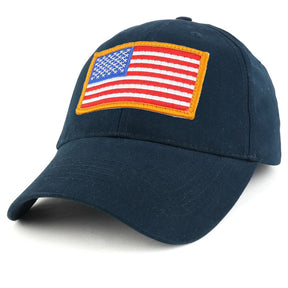 Armycrew USA Gold American Flag Embroidered Tactical Patch with Adjustable Operator Cap