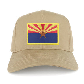 Arizona Home State Flag Embroidered Iron on Patch Adjustable Baseball Cap
