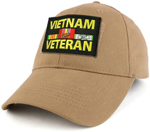 Armycrew Vietnam Veteran Tactical Patch Cotton Adjustable Baseball Cap