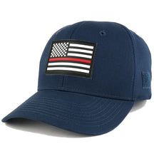 Thin RED Line USA Flag 3-D Rubber Tactical Patch Adjustable Structured Operator Cap