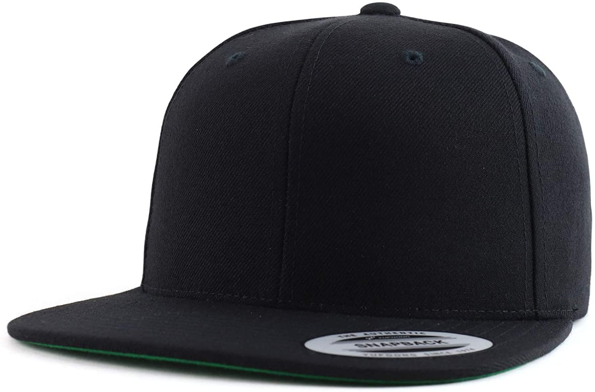 Armycrew Flexfit Oversize XXL Structured Blank Flatbill Snapback Cap