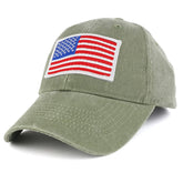 Armycrew USA White American Flag Embroidered Tactical Patch with Adjustable Operator Cap