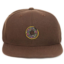 Armycrew Youth Kid Size Donut Patch Flat Bill Snapback Baseball Cap