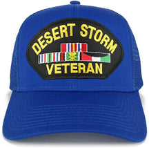 Armycrew XXL Oversize Desert Storm Veteran Large Patch Mesh Back Trucker Cap