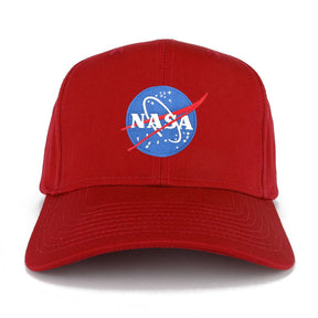 Armycrew NASA Small Insignia Space Logo Embroidered Patch Adjustable Baseball Cap
