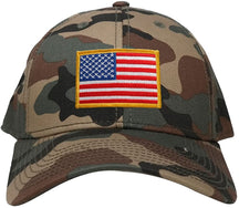 ARMYCREW Low Profile US American Flag Patch Camo Cap - WDL