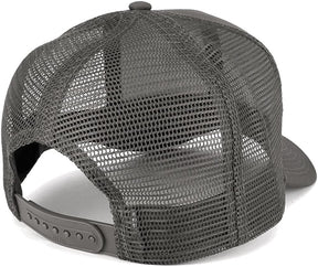 Armycrew XXL Oversize New Wisconsin State Flag Patch Mesh Back Trucker Cap - Charcoal