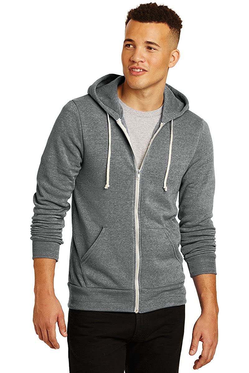 Men's Warm Lightweight Eco-Fleece Zip Up Hoodie