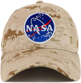 Armycrew NASA Meatball Logo Patch Camouflage Structured Baseball Cap