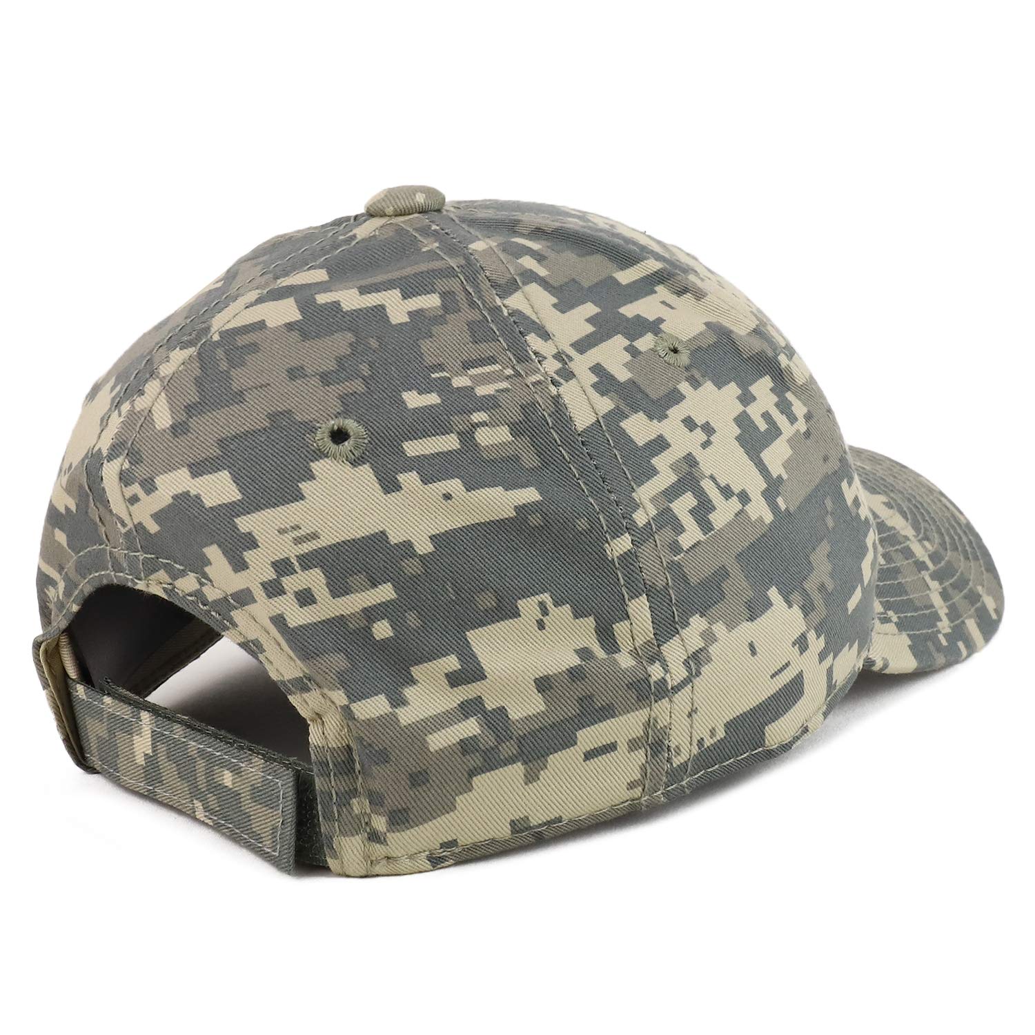 Armycrew Thin Red Line American Flag Patch Camouflage Structured Baseball Cap - ACU
