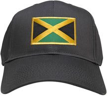 Jamaica Embroidered Flag Iron On Patch Gold Border Snapback Baseball Cap