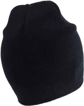 Rapid Dominance USA Subdued Grey American Flag Embroidered Short Beanie Hat