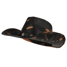 Armycrew Paper Straw Toyo Western Black Cowboy Cowgirl Hat