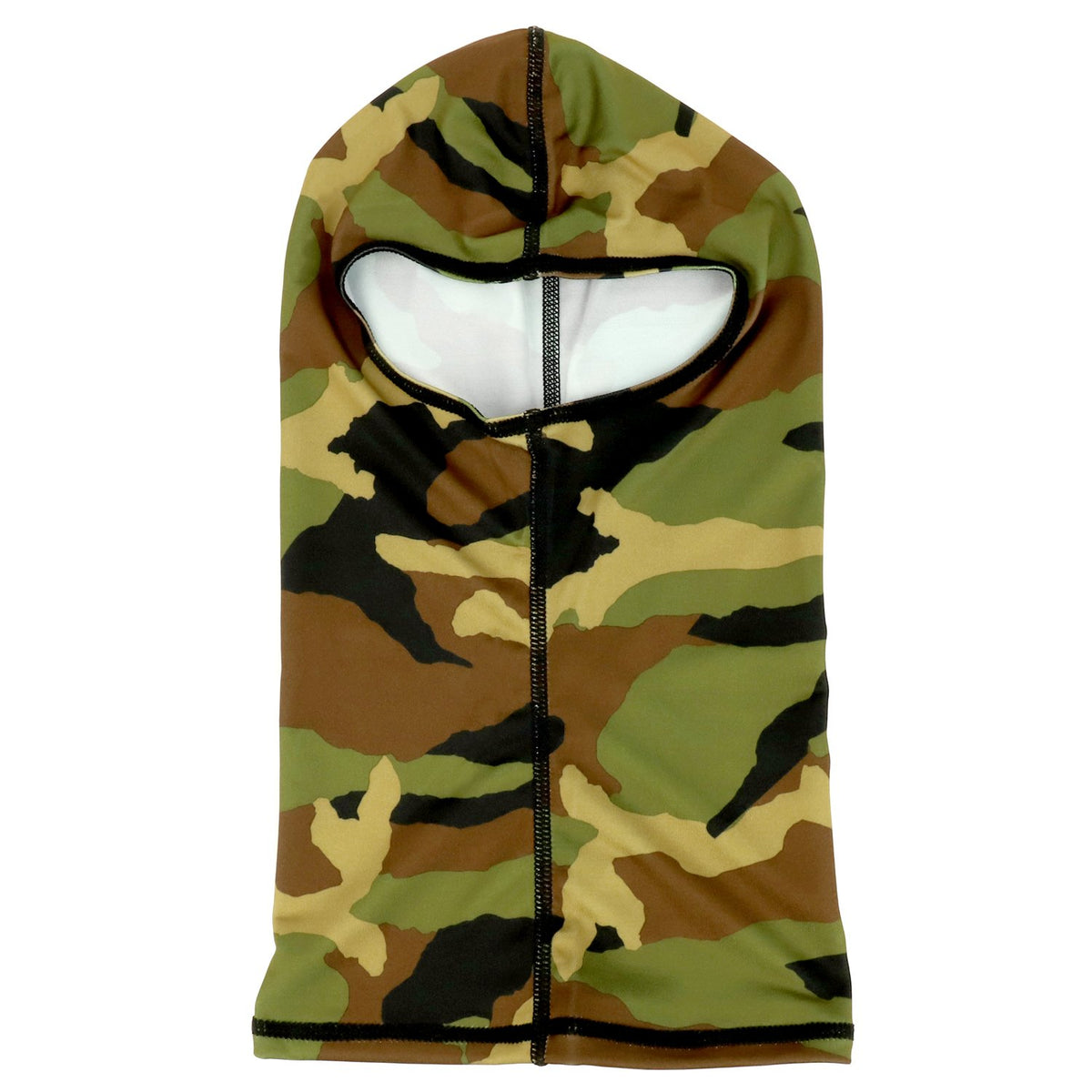 Armycrew Woodland Camouflage Pattern Nylon Balaclava Neck Gaiter