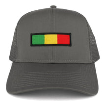Rasta Green Yellow Red Embroidered Iron on Patch Adjustable Trucker Mesh Cap