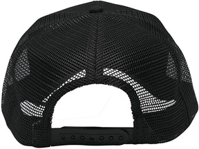 NASA Space Logo Embroidered Iron On Patch Snapback Cap - Mesh Back - Black