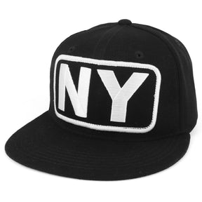 Armycrew City Name Embroidered Patch High Profile Flatbill Snapback Cap