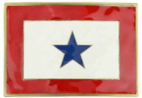 Armycrew Family Member in Military Service Blue Star Metal Belt Buckle