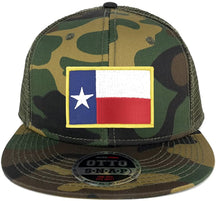 Armycrew Texas State Flag Embroidered Patch Adjustable Camo Mesh Trucker Cap