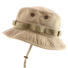 Rapid Dominance Washed Cotton Military Boonie Hat with Drawstring