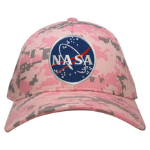 Low Profile NASA Meatball Logo Embroidered Patch Camo Cap