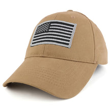 Armycrew USA American Flag Embroidered Subdued Grey Tactical Patch with Adjustable Operator Cap