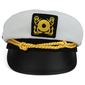 Armycrew Child Size Youth Cotton Yacht Captain Costume Sailor Hat
