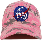 Armycrew NASA Insignia Logo Patch Camouflage Soft Crown Cotton Baseball Cap - PKD