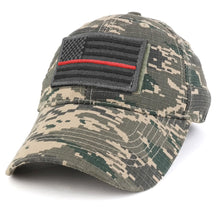 Armycrew USA Grey Thin Blue Flag Tactical Patch Cotton Adjustable Baseball Cap