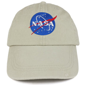 Armycrew Youth NASA Insignia Embroidered Soft Washed Cotton Twill Cap