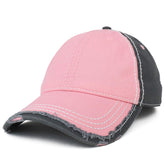 Armycrew Low Profile Washed Cotton Distressed Cap with Heavy Stitching