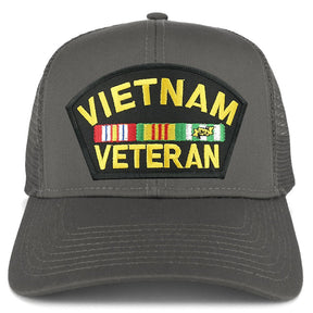 Armycrew XXL Oversize Vietnam Veteran Large Patch Mesh Back Trucker Cap