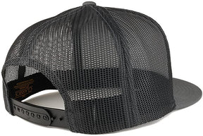 Armycrew New South Carolina State Flag Patch 5 Panel Flatbill Snapback Mesh Cap - Charcoal