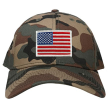 ARMYCREW Low Profile US American Flag Patch Camo Cap - WDL