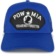 Armycrew POW MIA Not Forgotten Large Patch Snapback Mesh Trucker Cap