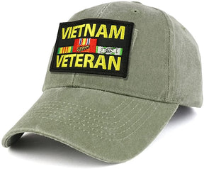 Armycrew Vietnam Veteran Tactical Patch Cotton Adjustable Baseball Cap